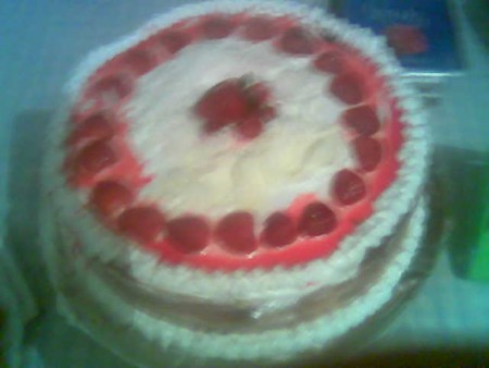 Bolo Morango Simples